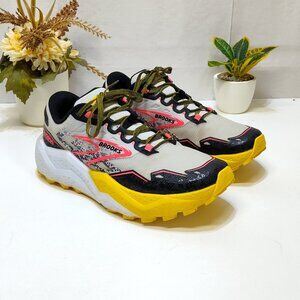 Brooks Caldera 7 Trail Shoes WMNS US 10 Med Lunar Rock DNA LOFT Trailtack Green